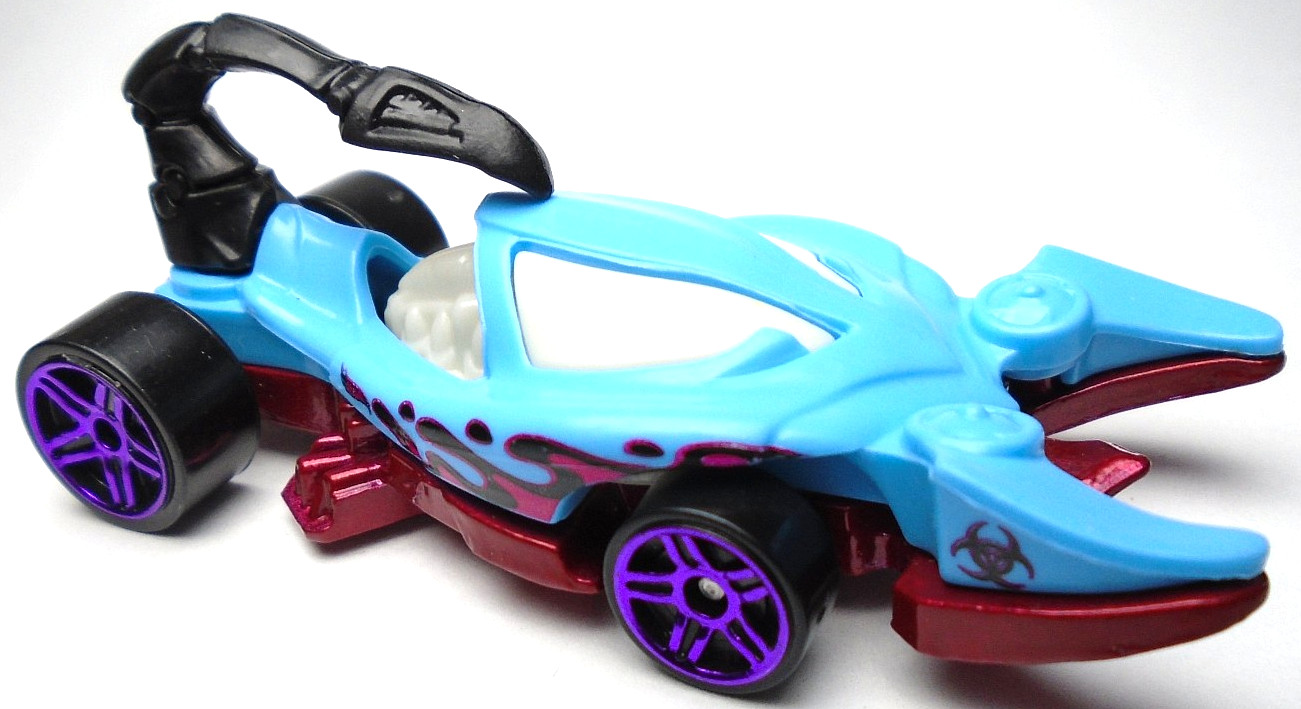 2024 HOT WHEELS HW SCORPEDO LIGHT BLUE 1:64 DIECAST 3 1/8″ SCORPION CAR W/ RED