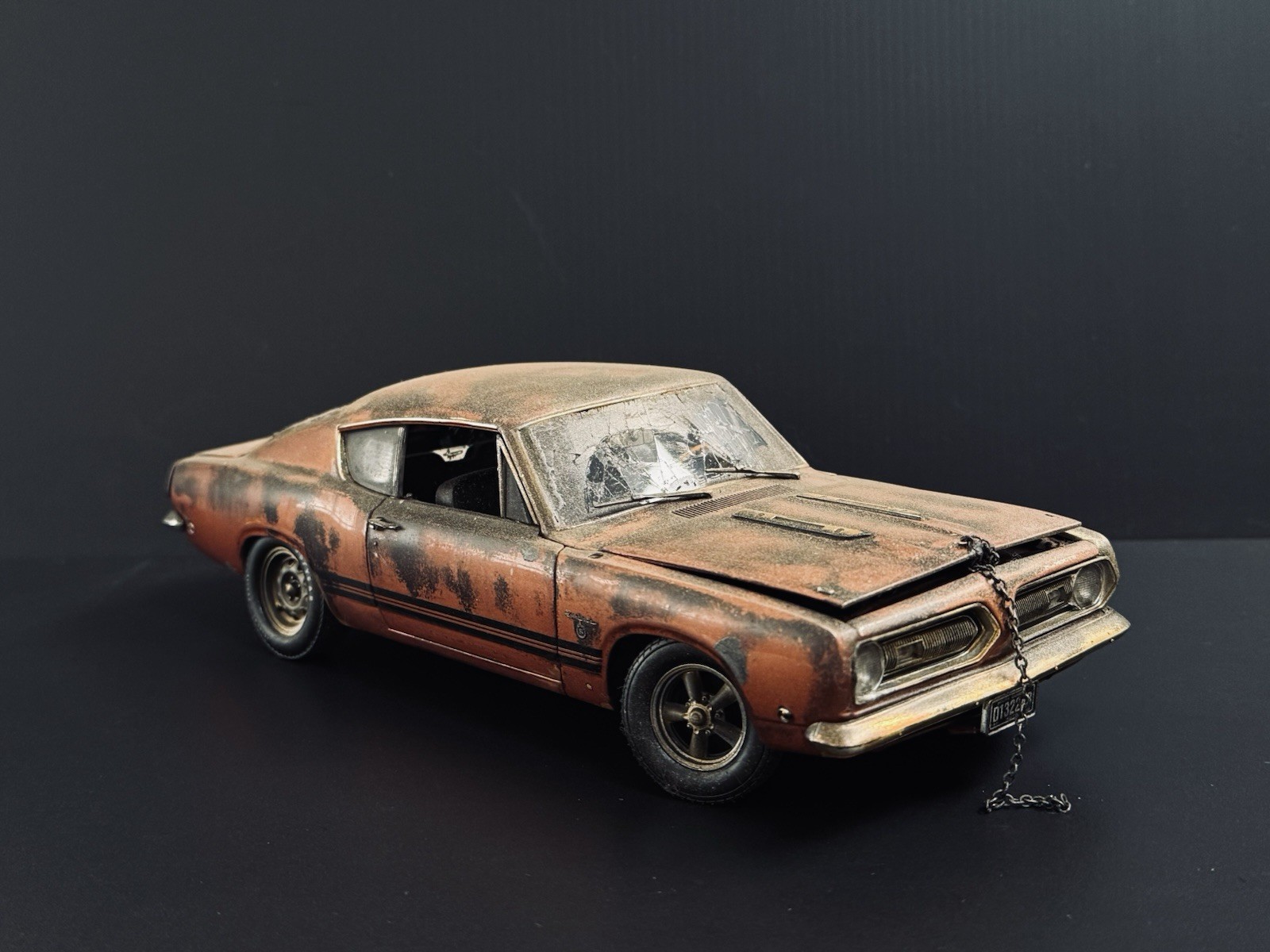 1968 Plymouth Barracuda Abandoned 1/18 Highway 61 Kodeblake Barn Find 1 Of 2