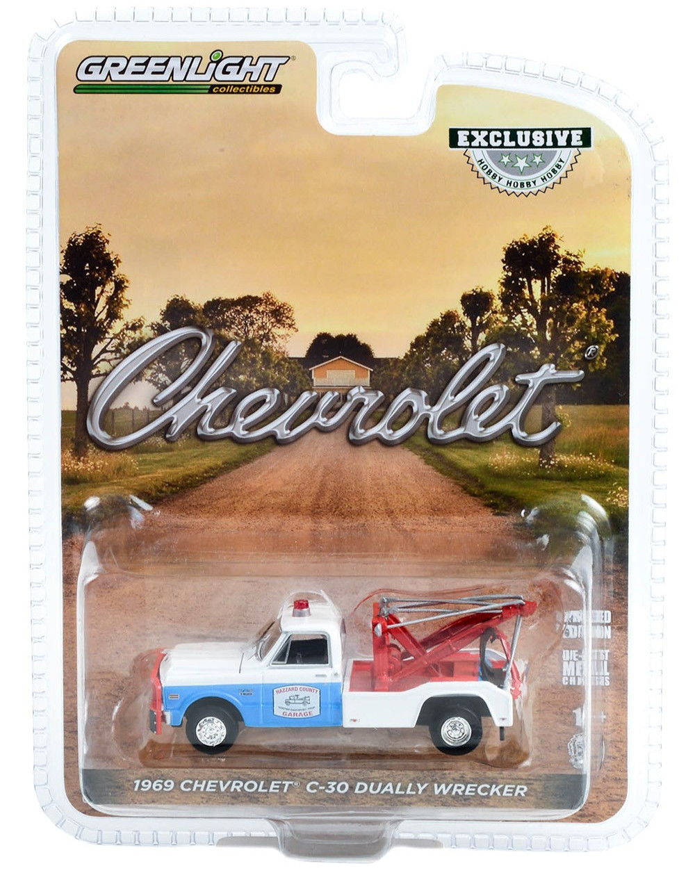 GREENLIGHT 1:64 1969 CHEVY WRECKER THE DUKES OF HAZZARD COOTERS GARAGE GL30324