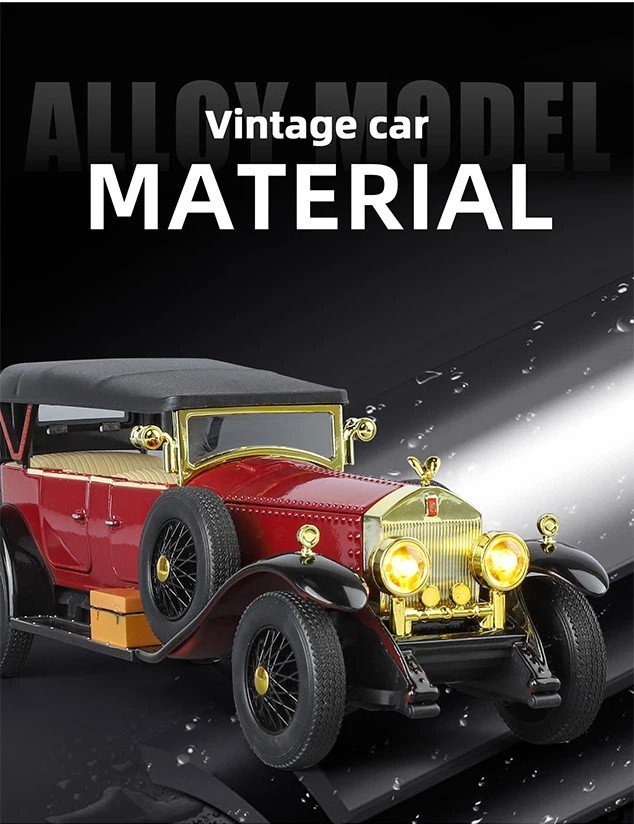 1:24 Diecast Rolls-Royce Phantom Classic Model Car Collectible Black Phantom