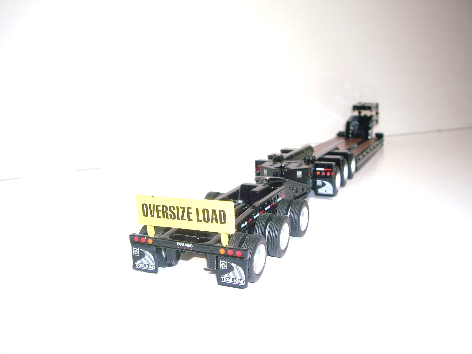 DIECAST MASTERS 1/64 BLACK TRAILKING TK170 LOWBOY JEEP BOOSTER SAME SCALE AS DCP
