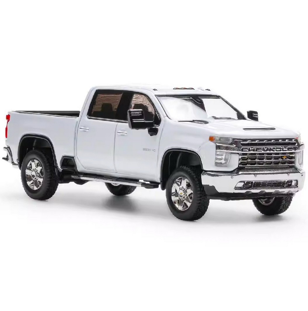 SMC 1/64 CHEVY SILVERADO PICK UP TRUCK Die Cast -WHITE-