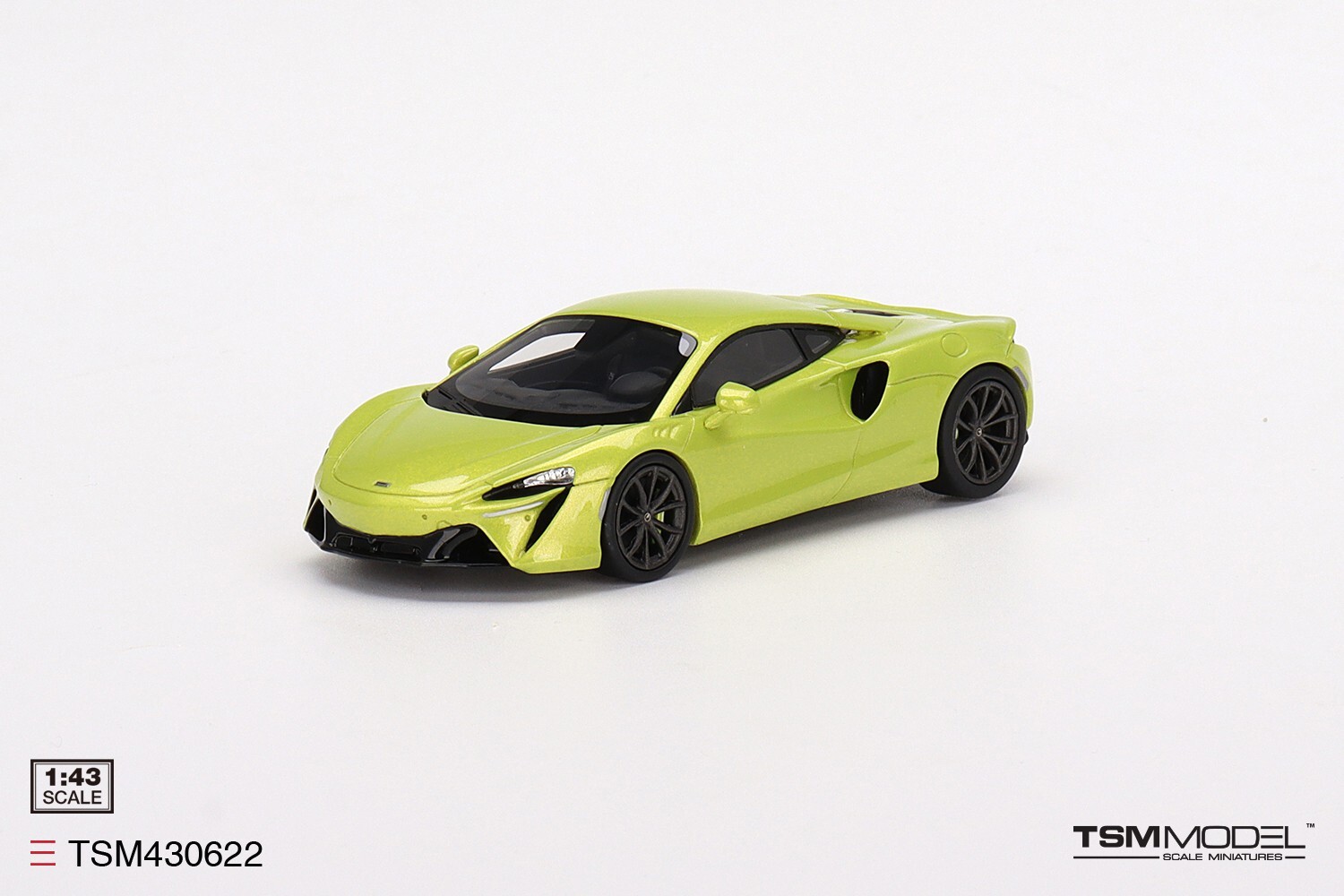 TSM430622 TSM-Model: 1/43 McLaren Artura Hybrid Flux Green /Black Interior 2021