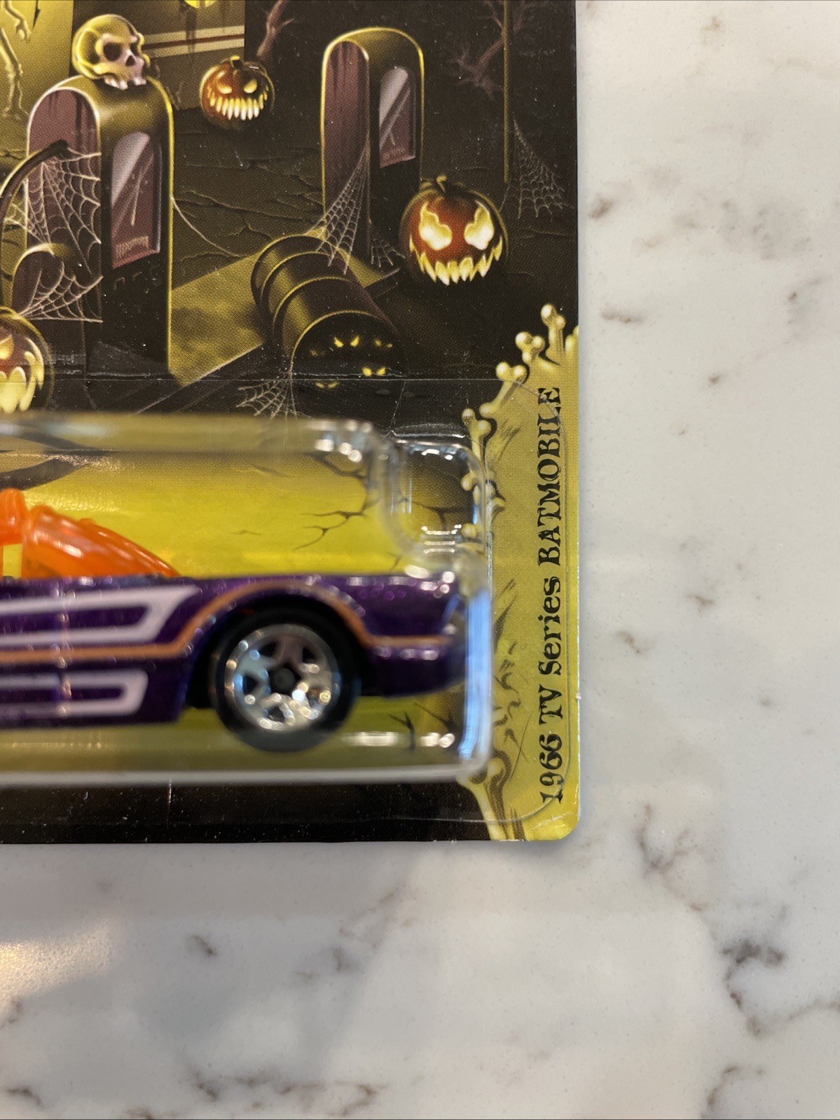 2012 HOT WHEELS Kroger Halloween 1966 BATMOBILE Purple Orange (In Protector)