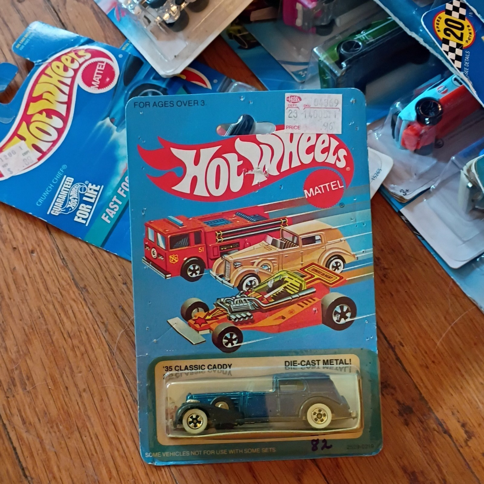 Vintage 1982 Hot Wheels ’35 Classic Caddy #2529 Blue / WhiteWalls C4