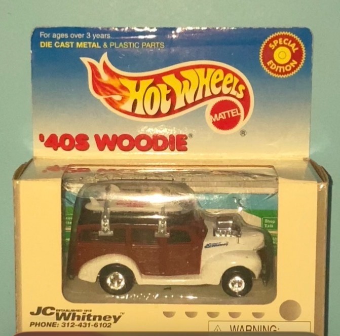 Hot Wheels JC WHITNEY Box Special Edition 40’s WOODIE BROWN/WHITE