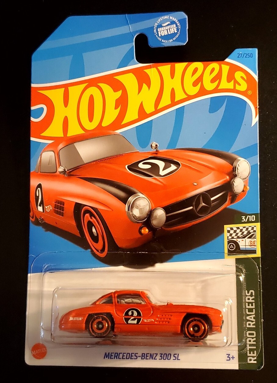 Hot Wheels HW 3/10 Retro Racers MERCEDES-BENZ 300SL Red Version NEW on card🏁