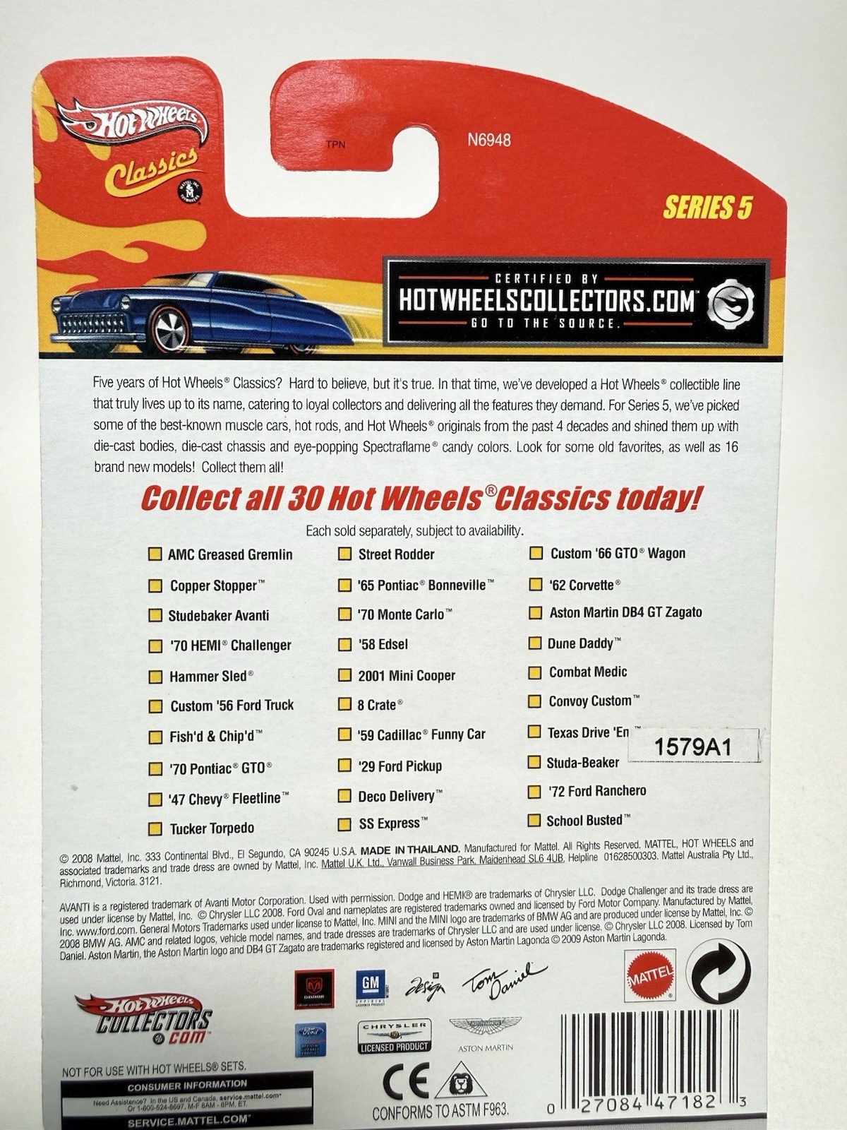 Hot Wheels Classics Series 5 – Copper Stopper, Red, BP