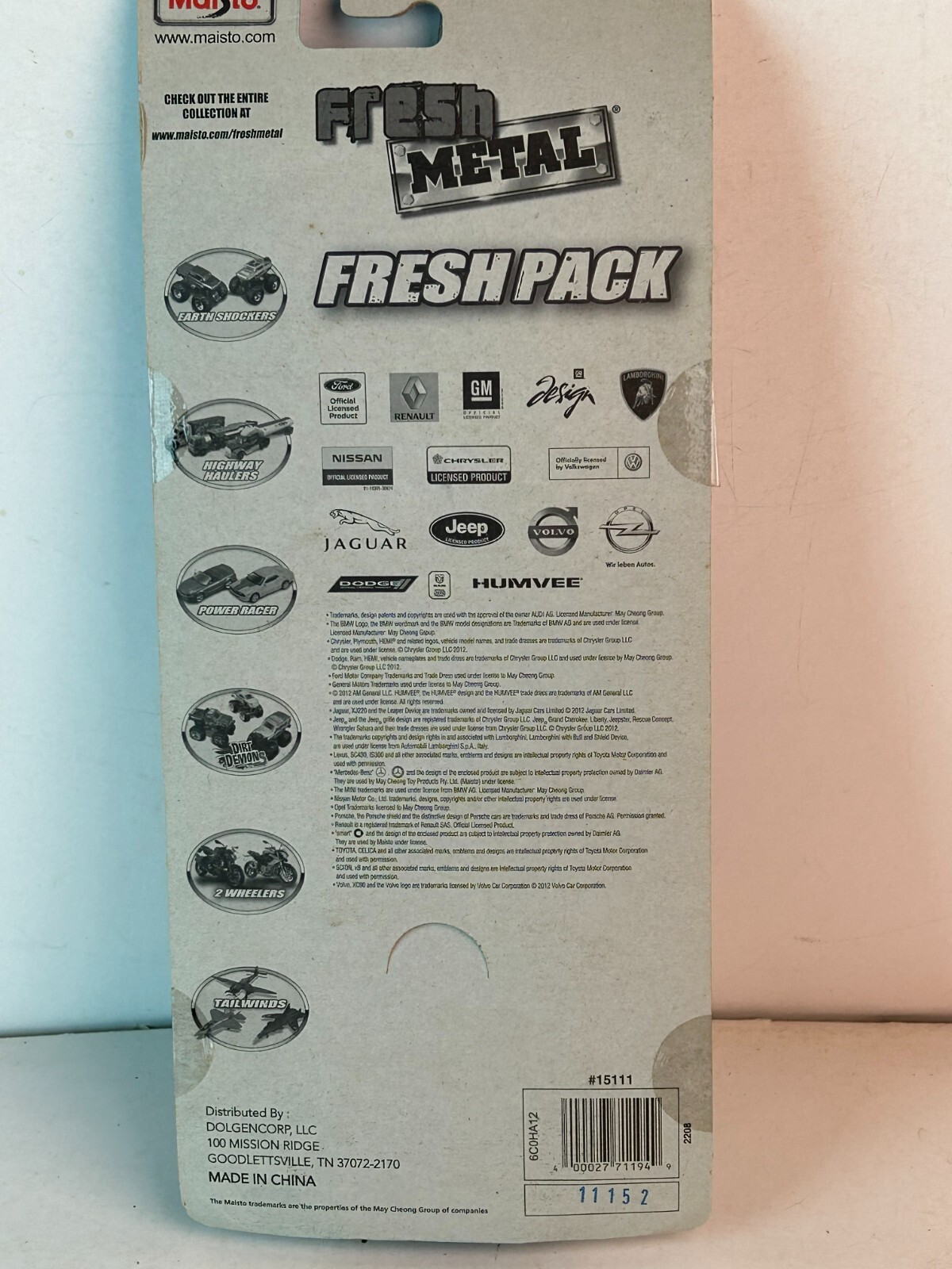 Maisto Fresh Metal 5 Pack Diecast Vehicle Set
