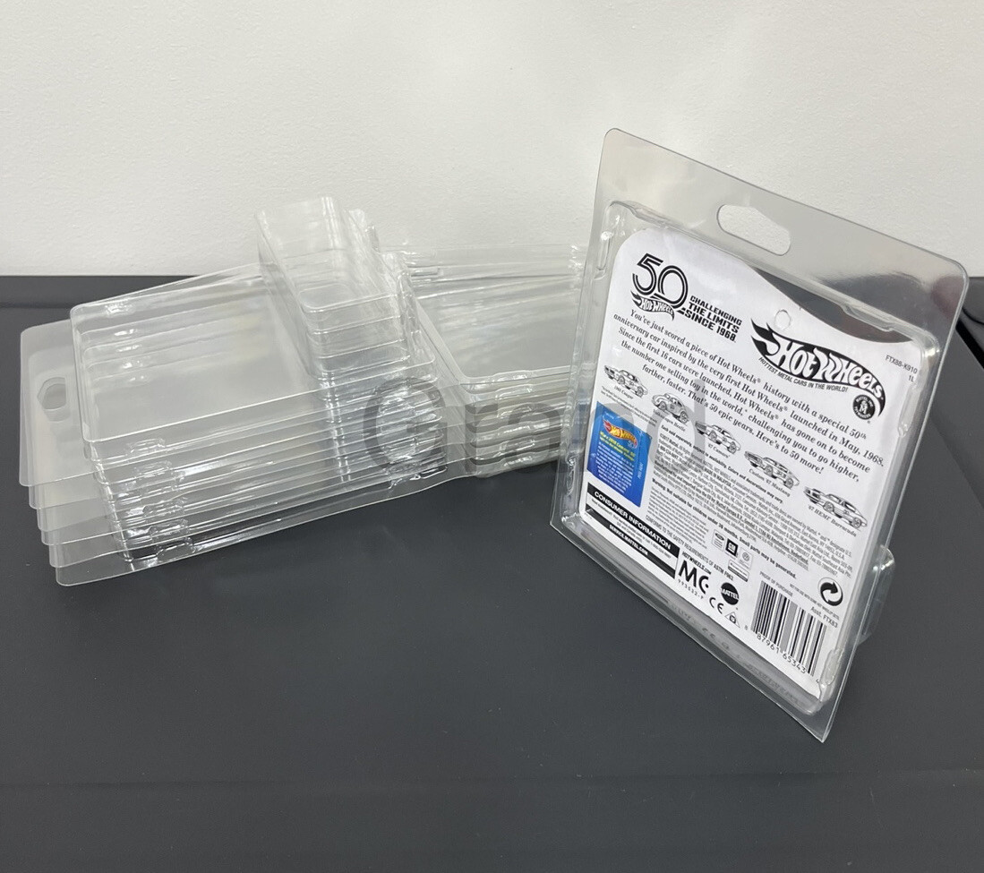 20 Protector Cover Display Cases For Hot Wheels Vintage Redline & Aniversary Ed
