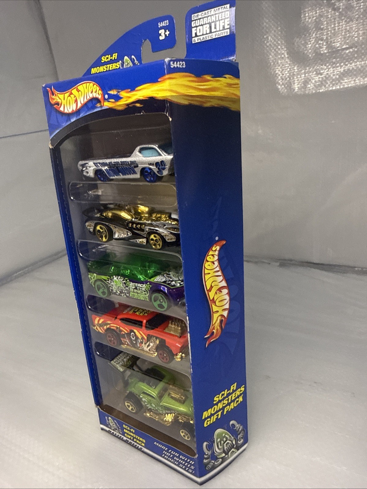 2000 HOT WHEELS SCI-FI MONSTERS GIFT PACK 5 CAR SET NEW UNOPENED PACKAGE 54423