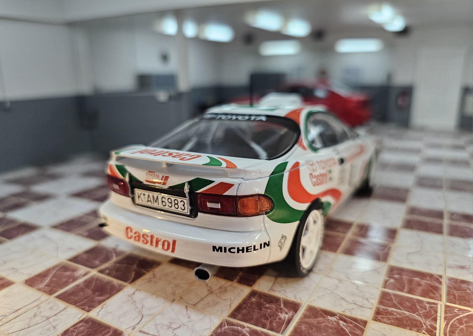 SPB 1/24 SCALE 1994 TOYOTA CELICA TURBO ST 185 AURIOL SANREMO DIECAST MODEL CAR