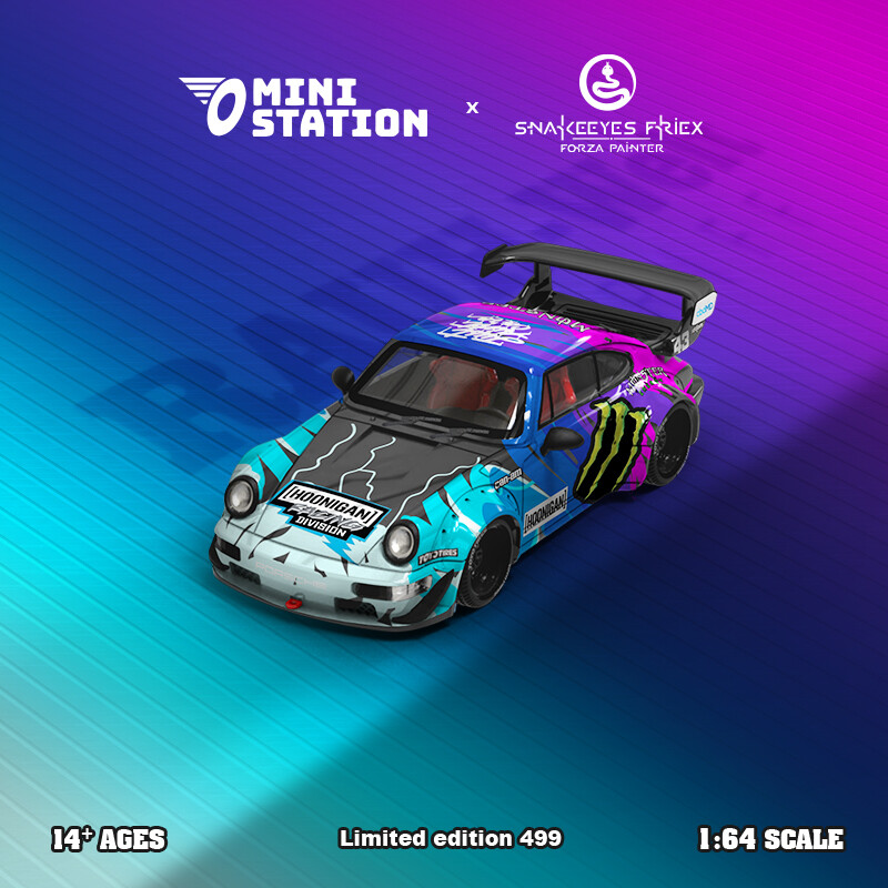 Mini Station 1:64 RWB 964/Targa/T1 Model Car