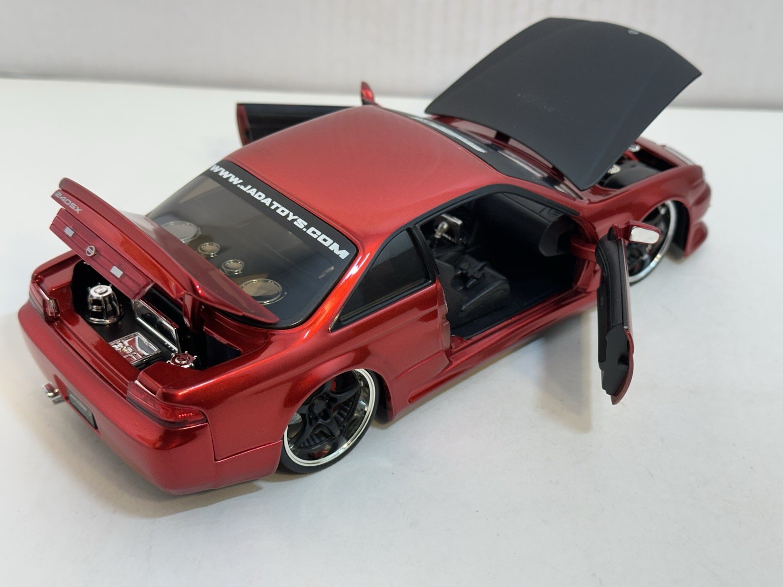 JADA OPTION D 1998 NISSAN 240SX (S-14) RED 1:24 DIECAST MODEL CAR NEW NO BOX