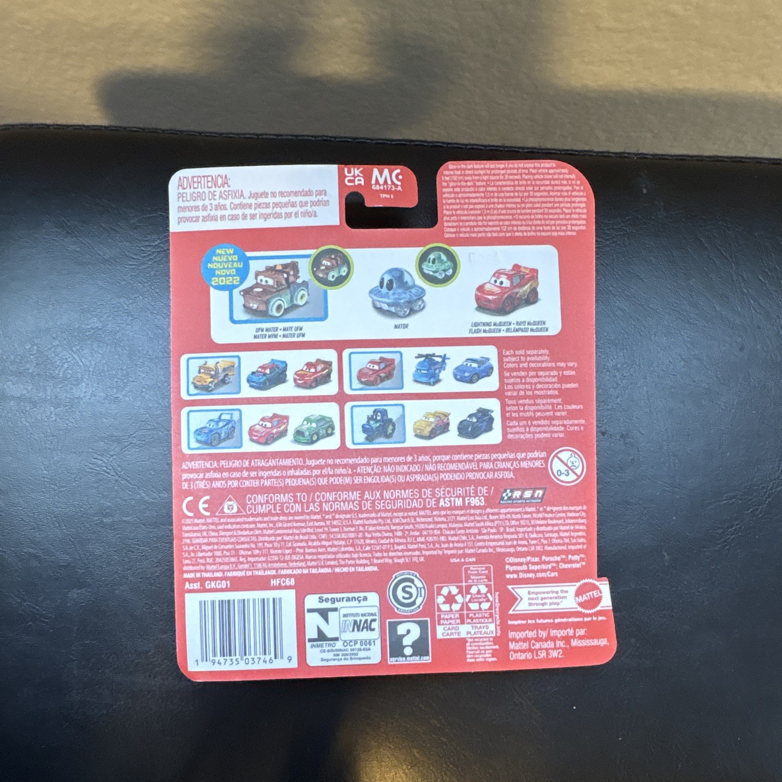 Mattel Disney Pixar Cars Mini Racers 2022 Metal Diecast 3-Pack Unopened Box