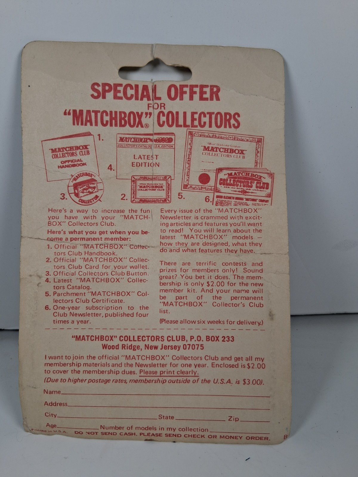 1979 Matchbox Lesney Superfast Pannier Locomotive #47 on Card