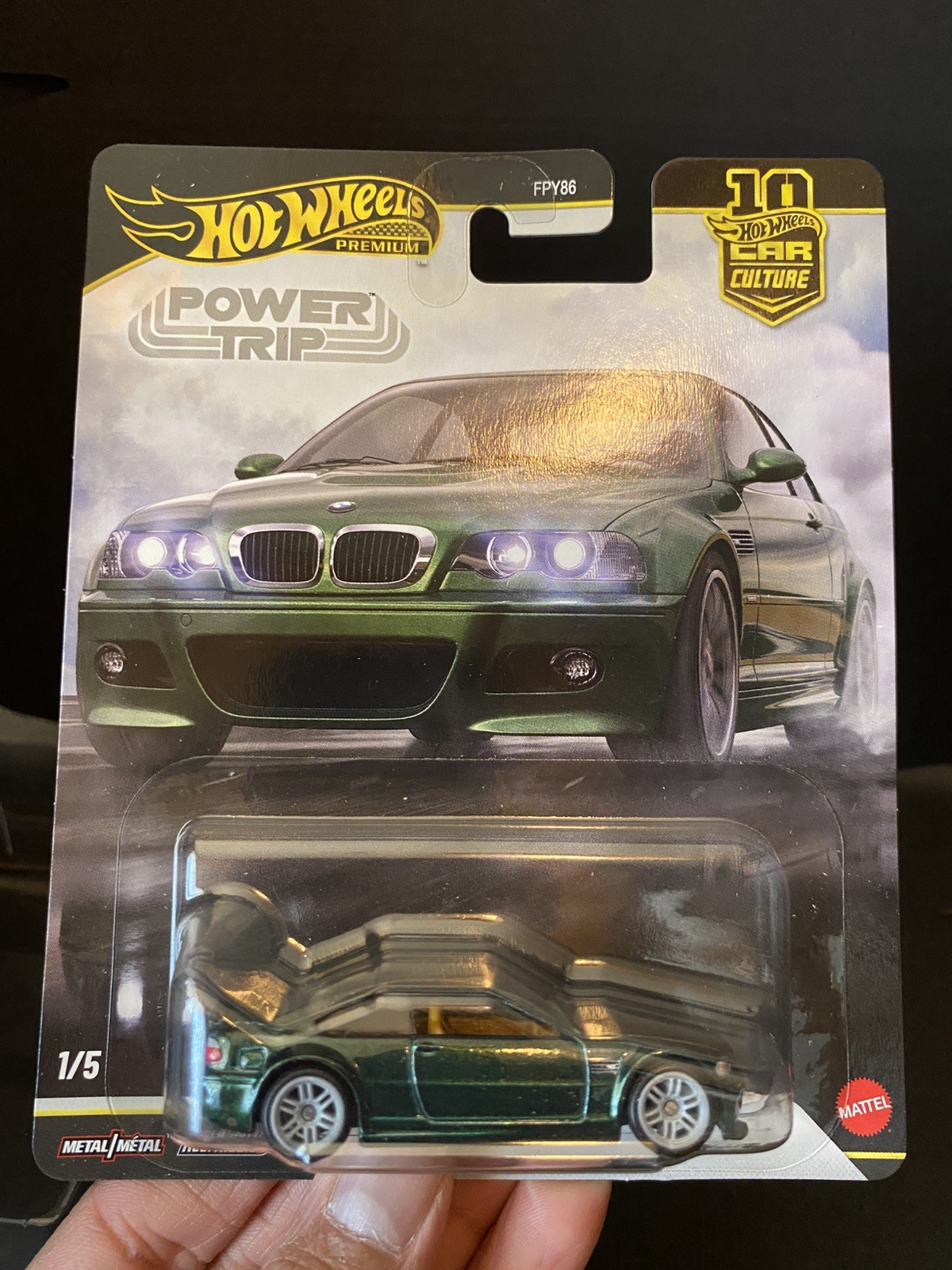 Hot Wheels BMW M3 E46 Green Power Trip FPY86-961 R 1/64 SHIPS W/ PROTECTOR