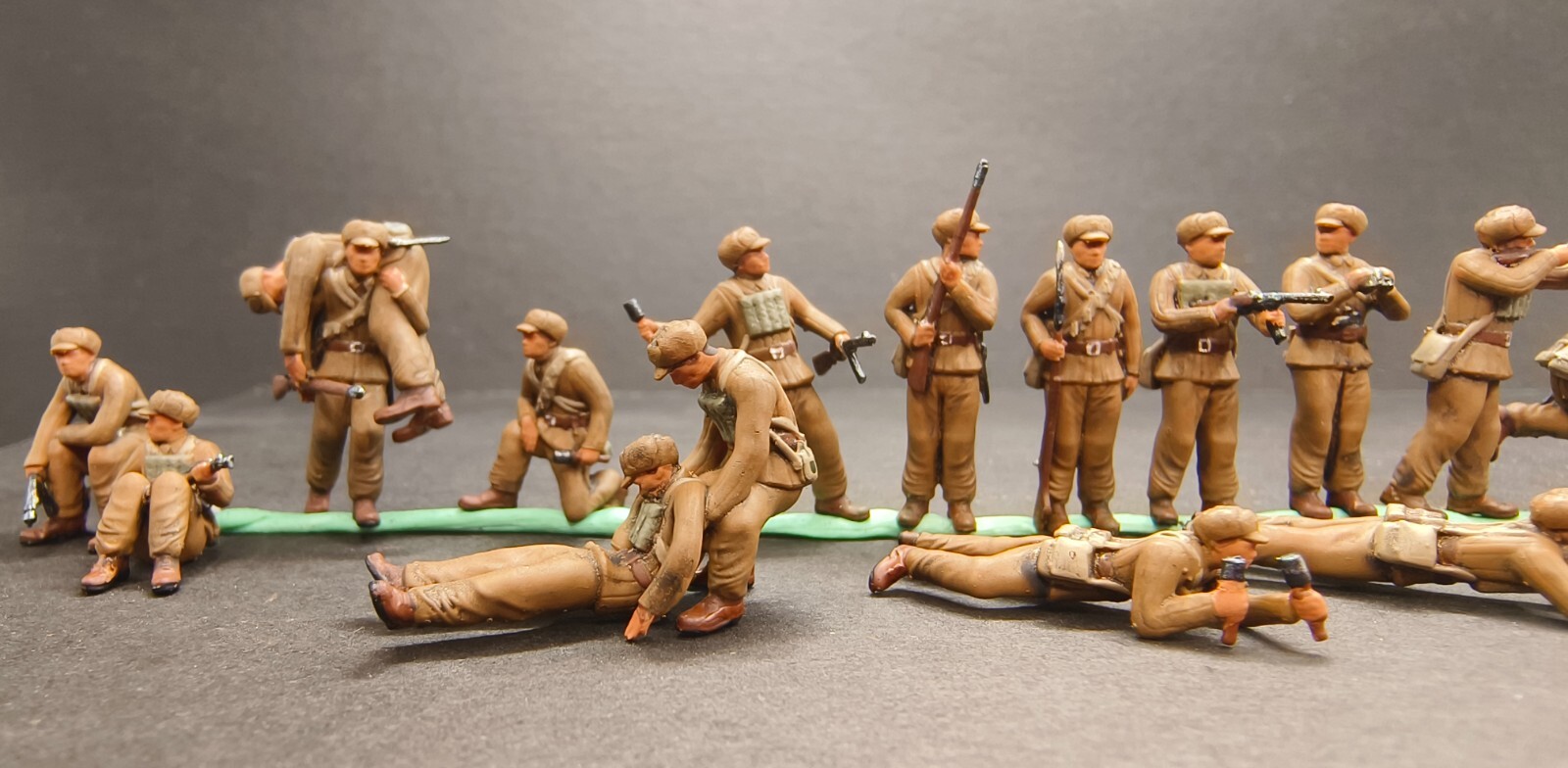 WW2 1/72 tank 1:72 CHINA soldiers in Korean War Diorama totalwar 3D PRINT