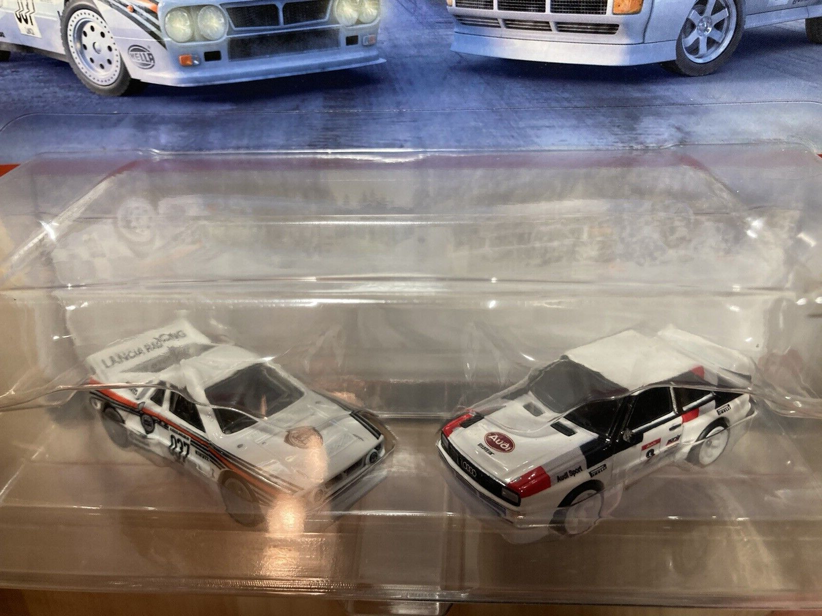 Hot wheels ’84 Audi Sport Quattro and Lancia Rally 037 2 car pack on Real Riders