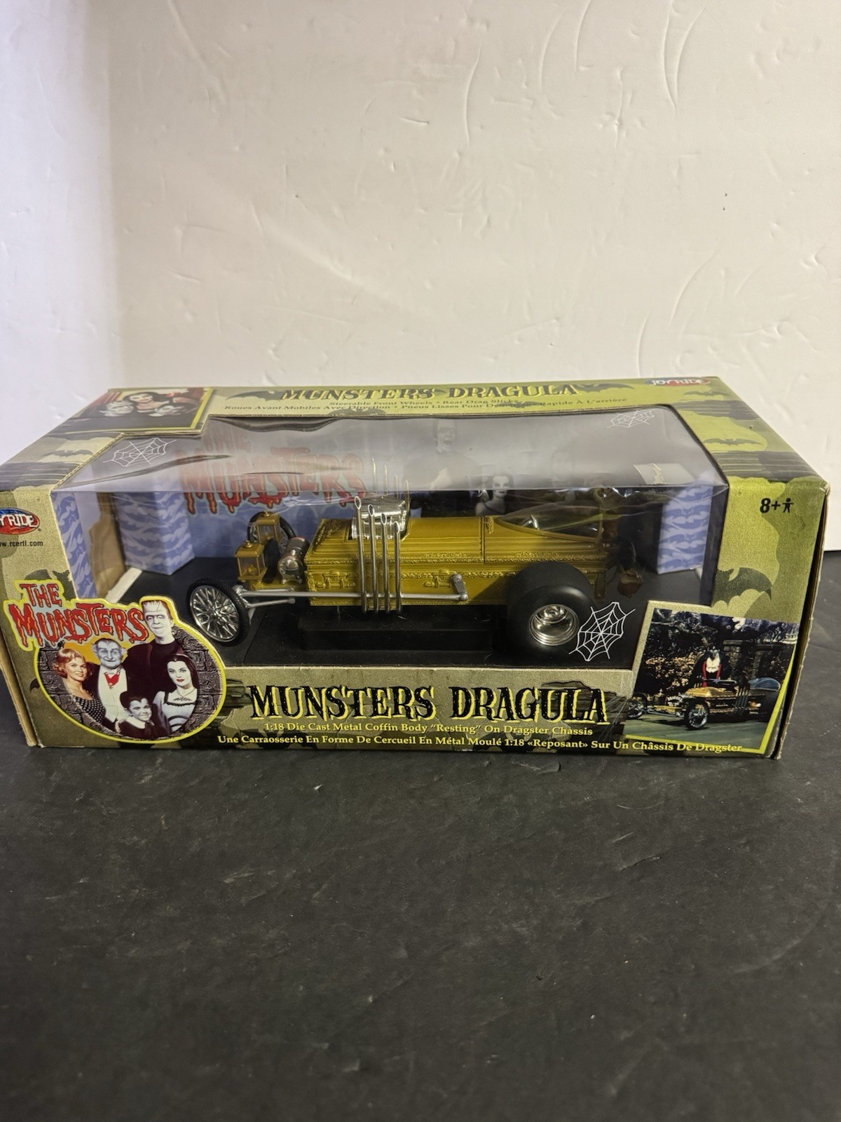 MUNSTERS DRAGULA 1:18 Scale Die Cast Metal RC2 JoyRide 2004 BRAND NEW in Box