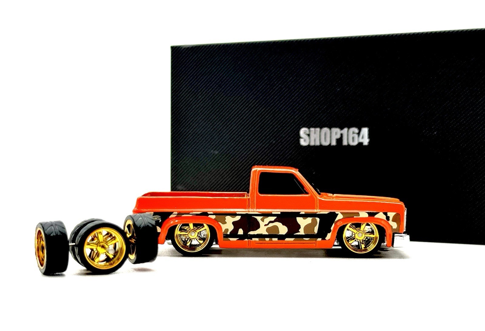 1:64 Replacement Wheels for HW 83 Silverado w/ Rubber Tire Cragar 5 Pack Gold