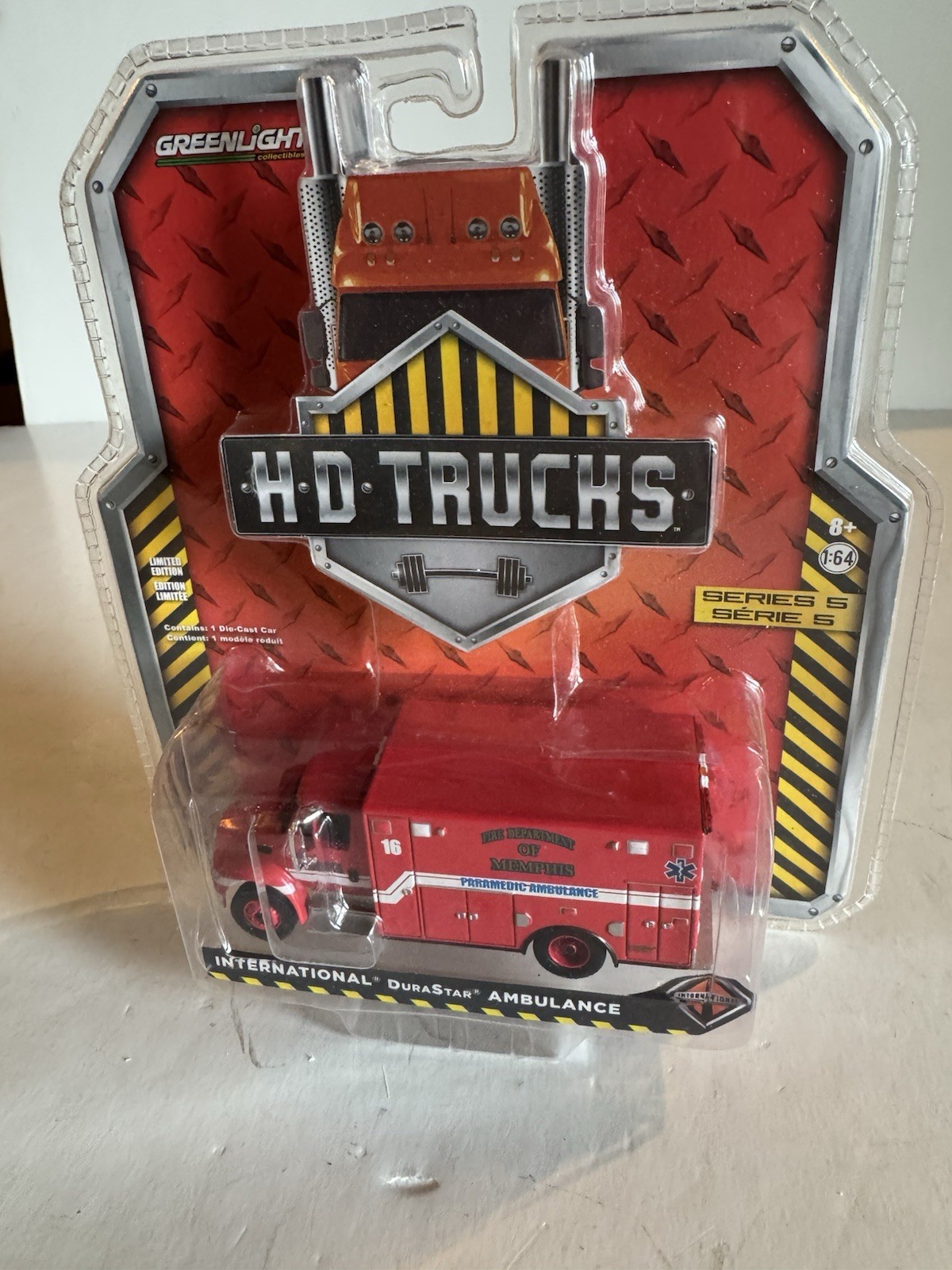Greenlight HD Trucks International Durastar Ambulance Fire Dept Of Memphis