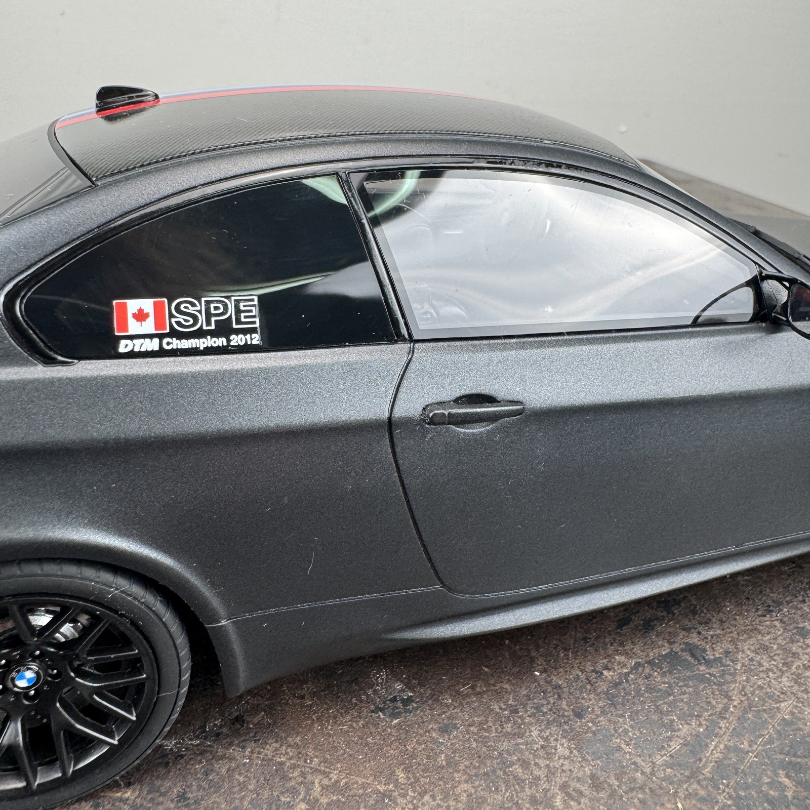 GT SPIRIT 1/18 Scale BMW M3 E92 DTM Champion Resin Model Car BLACK