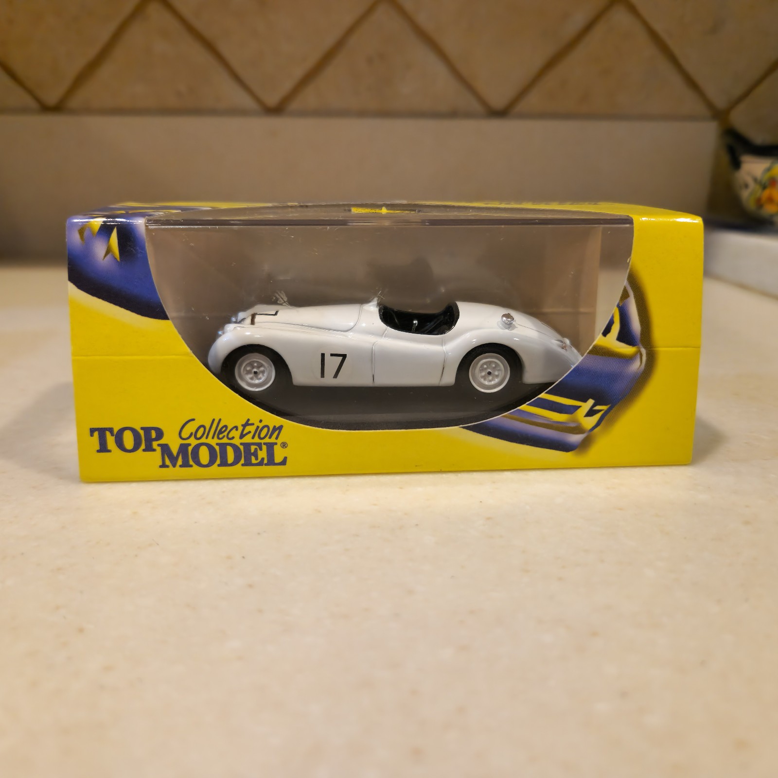 1:43 Top Model Collection 1950 Jaguar XK 120, Le Mans 1950 #17 White