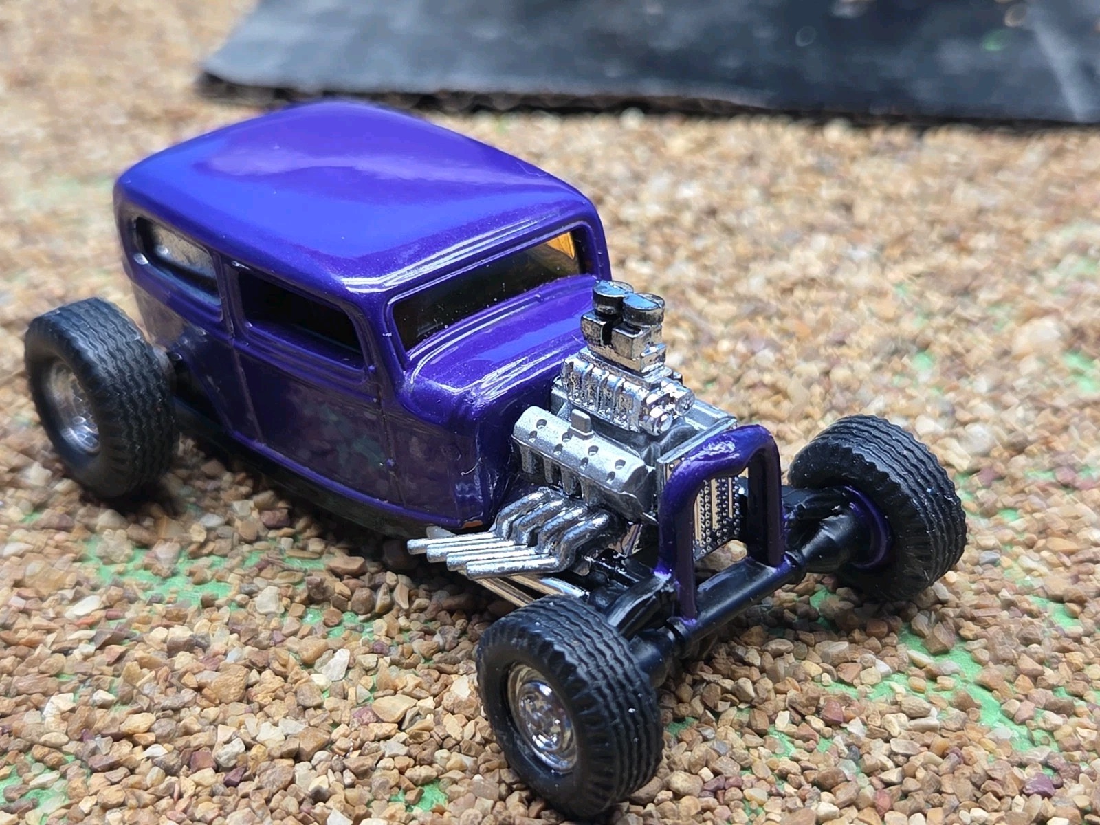 Custom 1:64 street Rat Rod lowered hot FORD chopped panel paddy wagon HotWheels