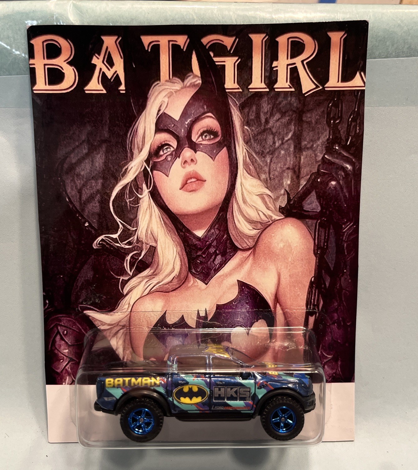 “Custom Made” Hot wheels Batman HKS ‘19 Ford Ranger raptor HKS real riders