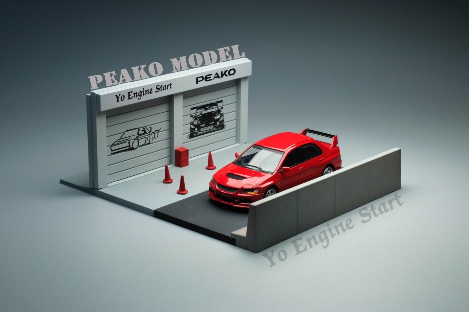 1/64 YES X Peako Mitsubishi Lancer Evolution IX Red Ralliart Special
