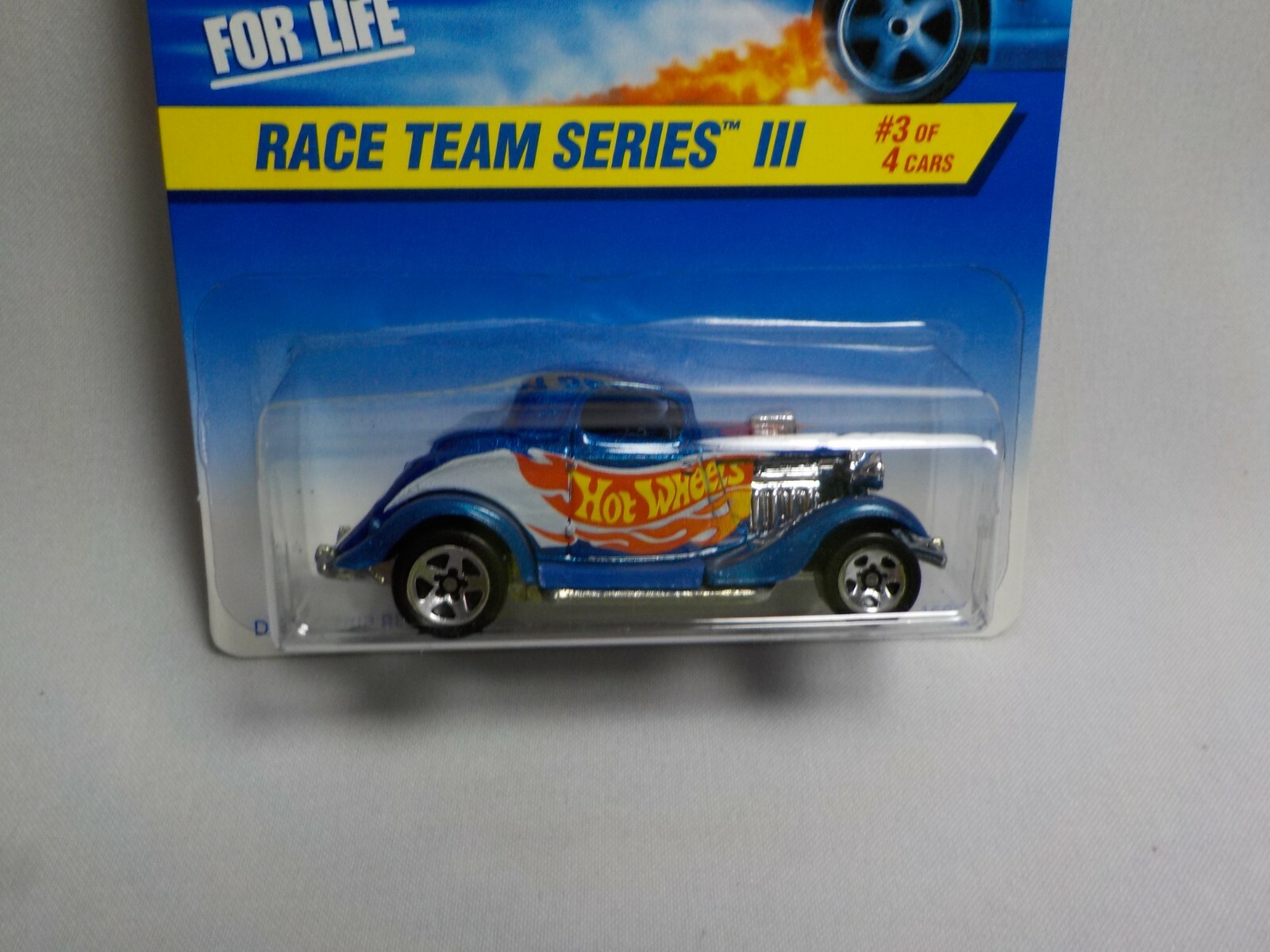 1996 HOT WHEELS 3 WINDOW ’34 COLLECTOR #535 1/64 RACE TEAM SERIES 3 # 3 OF 4