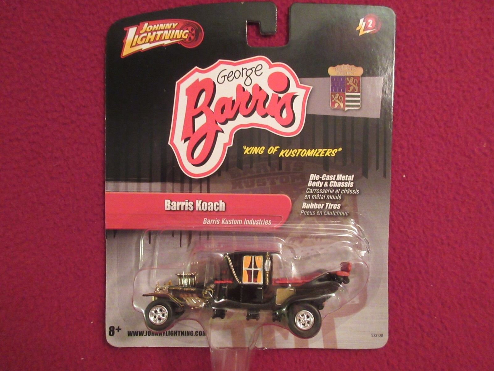 GEORGE BARRIS JOHNNY LIGHTNING ” BARRIS KOACH ” MINT ON CARD FACTORY SEALED
