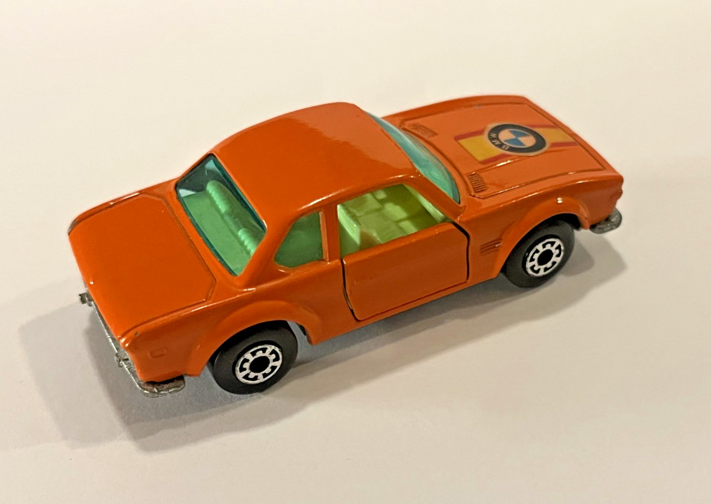 1976 Matchbox Lesney Superfast Orange BMW 3.0 CSL #45 1:64 Opening Doors VG