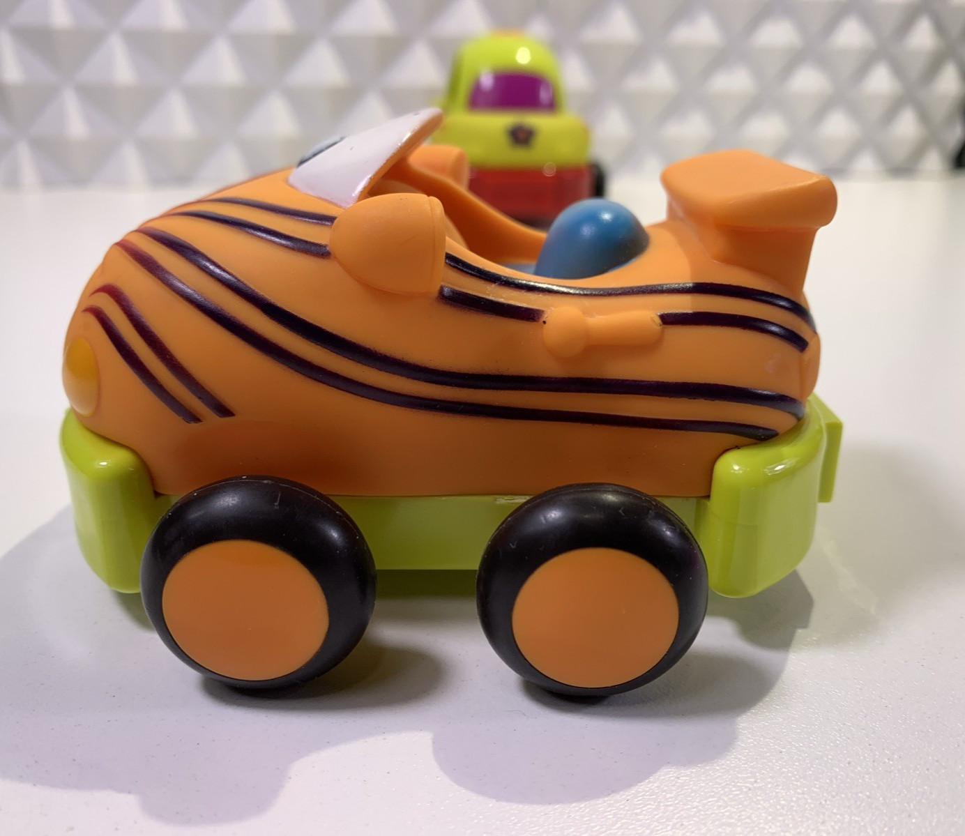 3 BATTAT Parents Pull Back and Go Cars Soft Vinyl