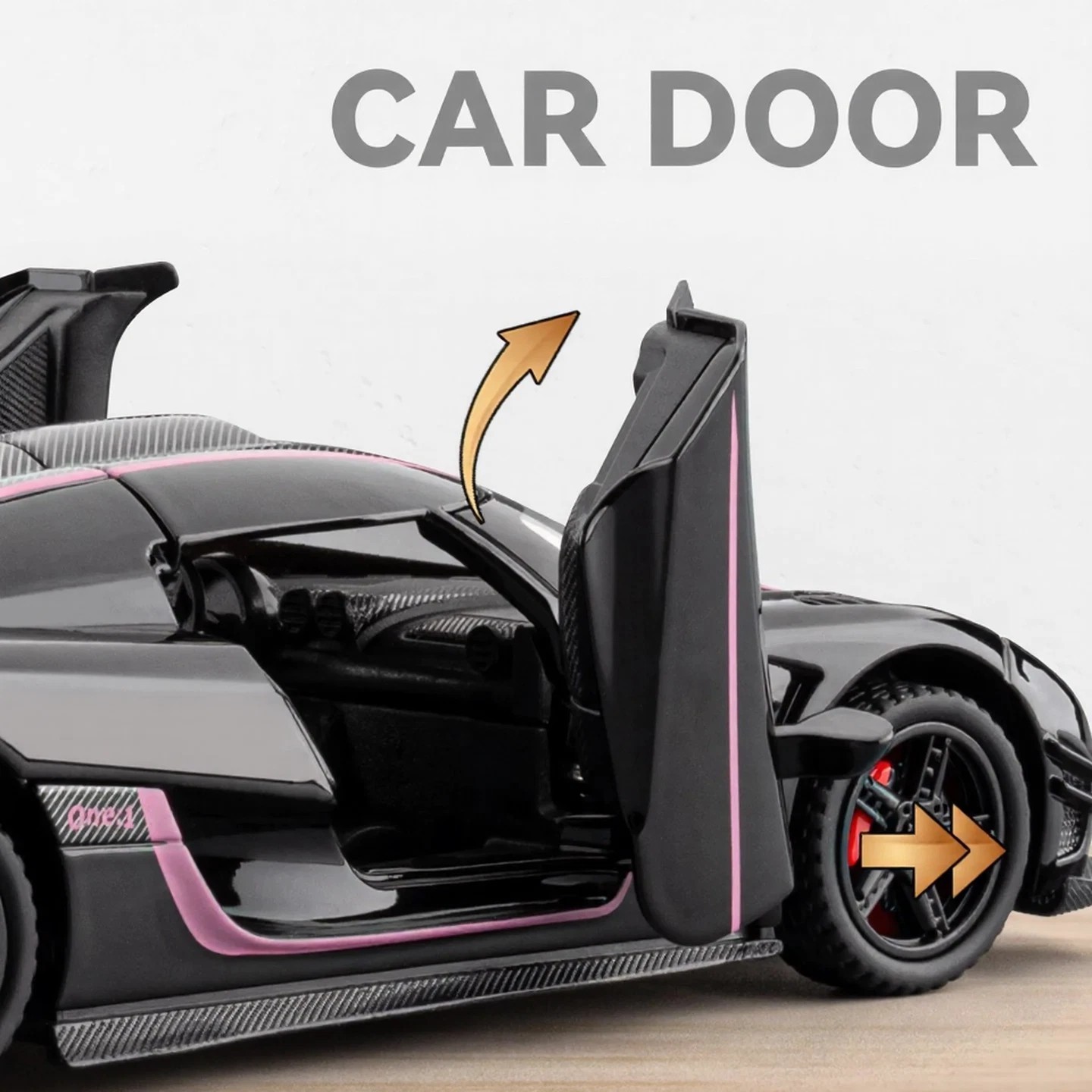 1:32 ONE-1 Alloy Diecast Model Car – Light Sound Toy Supercar Gift