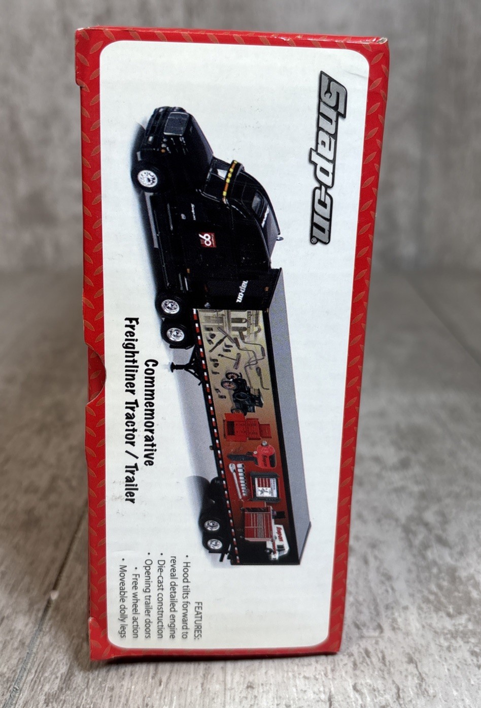1/64 Crown Premiums Snap-On 90 Years Freightliner Truck Semi Trailer Diecast