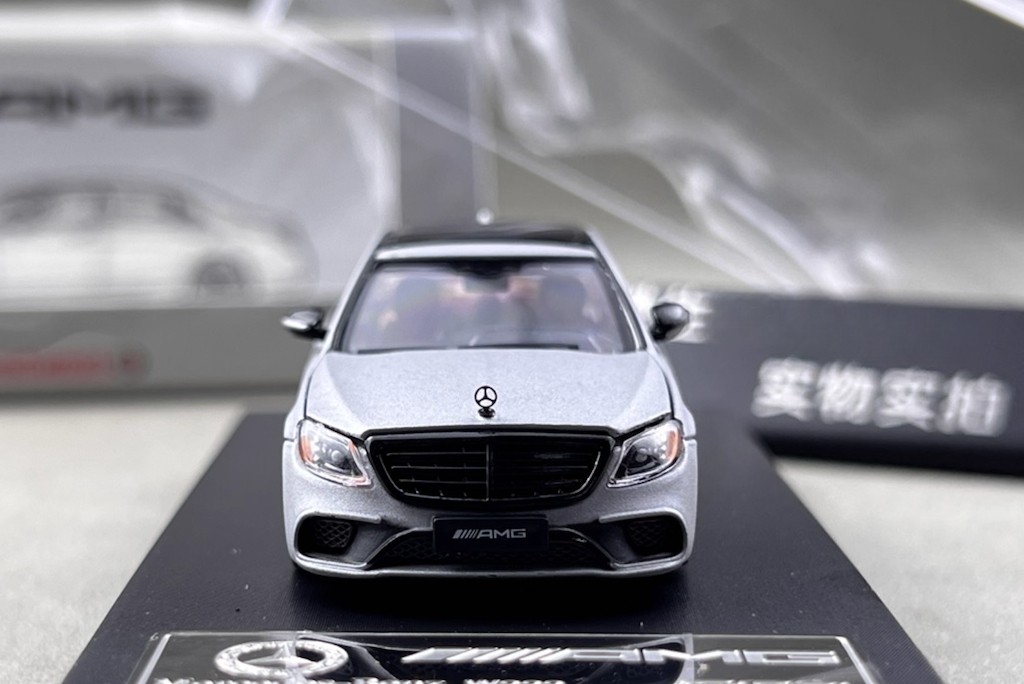 RM 1:64 Silver S63 W222 V12 VIP Luxury Sedan Sport Model Diecast Collect Car