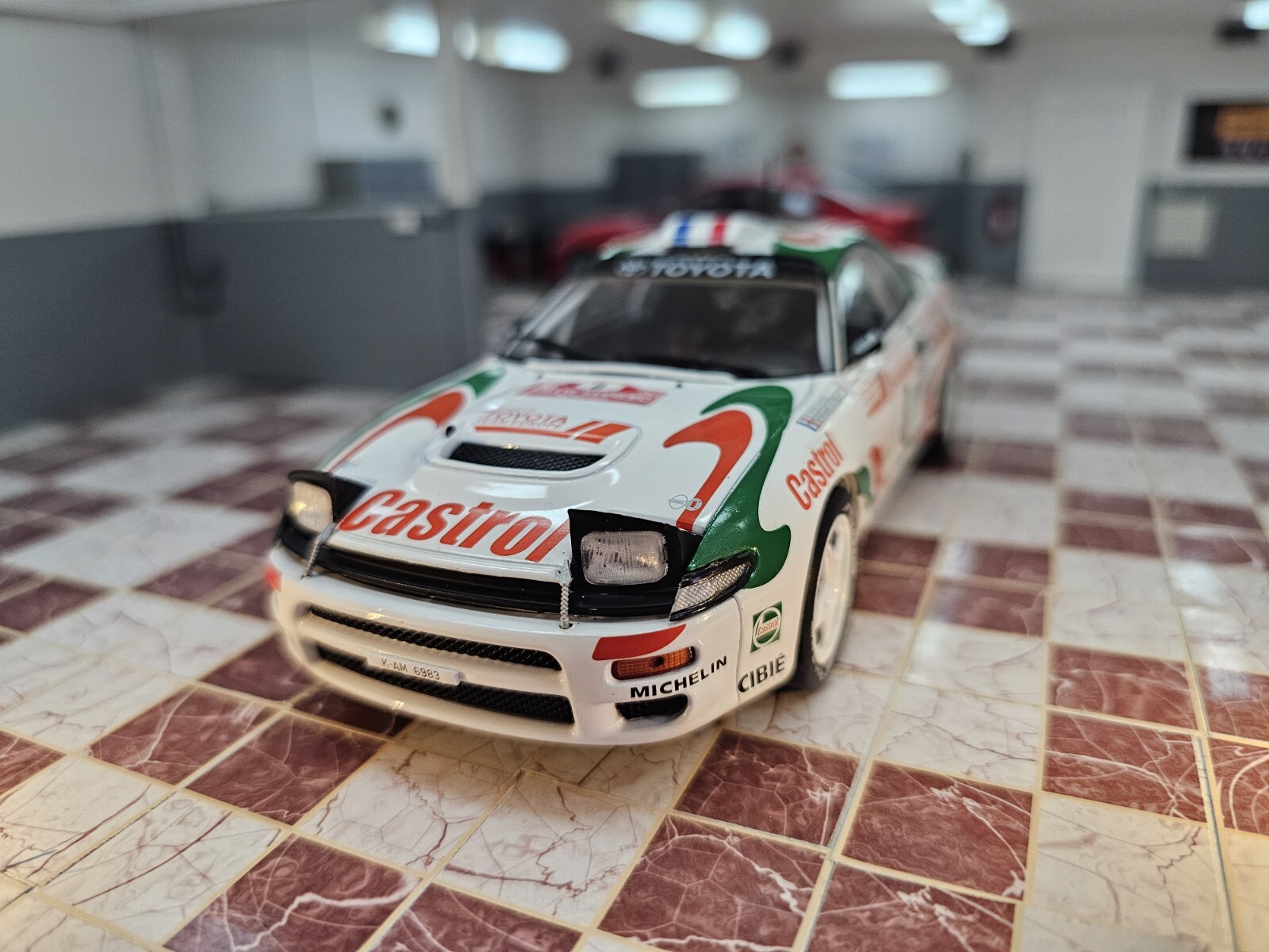 SPB 1/24 SCALE 1994 TOYOTA CELICA TURBO ST 185 AURIOL SANREMO DIECAST MODEL CAR