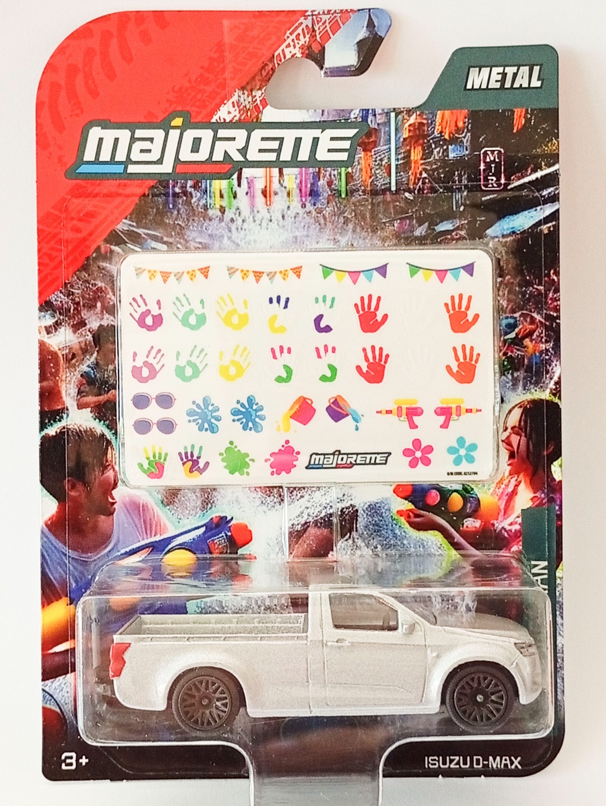 Majorette Isuzu D-Max Dmax Songkran Festival Light Silver 1:61 (3″) in Package