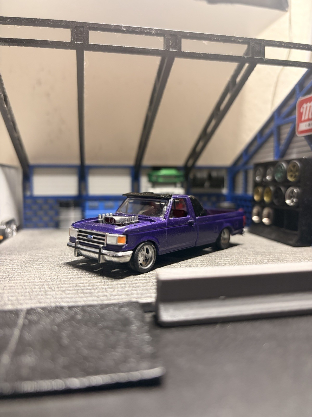 1990 Ford F350 Custom Diecast Drag Truck 1:64 Scale