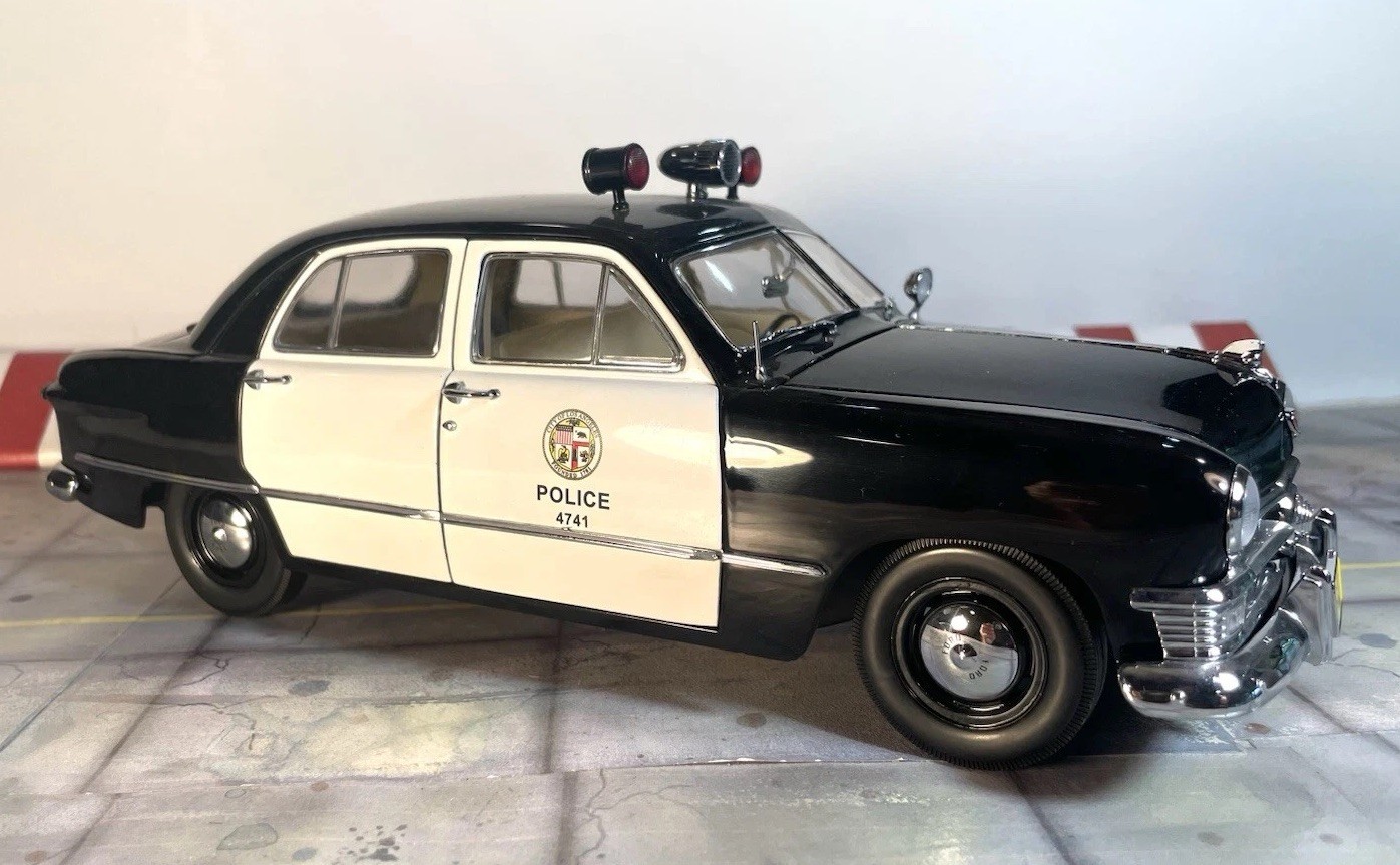Rare 1/18 Precision Miniatures LAPD 1950 Ford Police Car Dragnet OrigOwn *READ*
