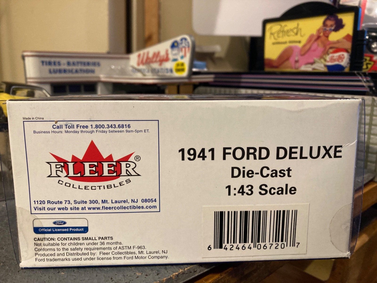 Custom 1 of a Kind 1941 Hot Rod Ford Two Door Sedan, 1/43 Scale, in Original Box