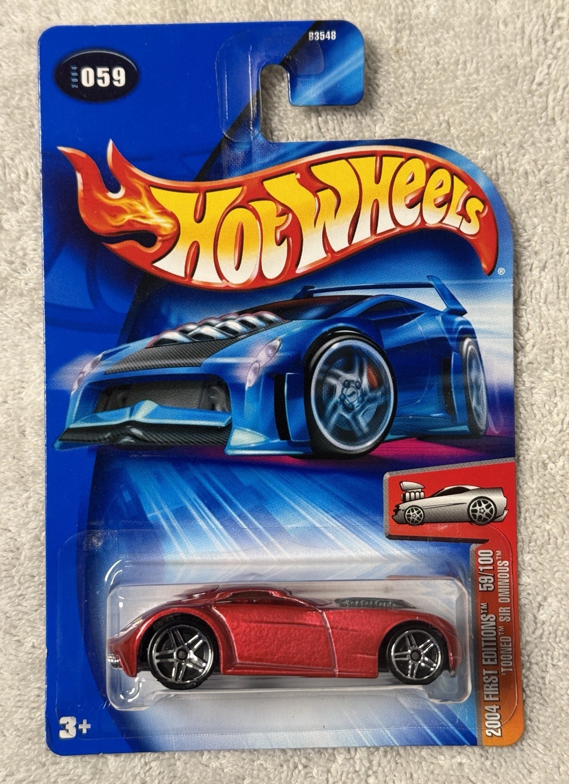 Hot Wheels 2004 Tooned Sir Ominous Kmart Exclusive Red Color First Edition