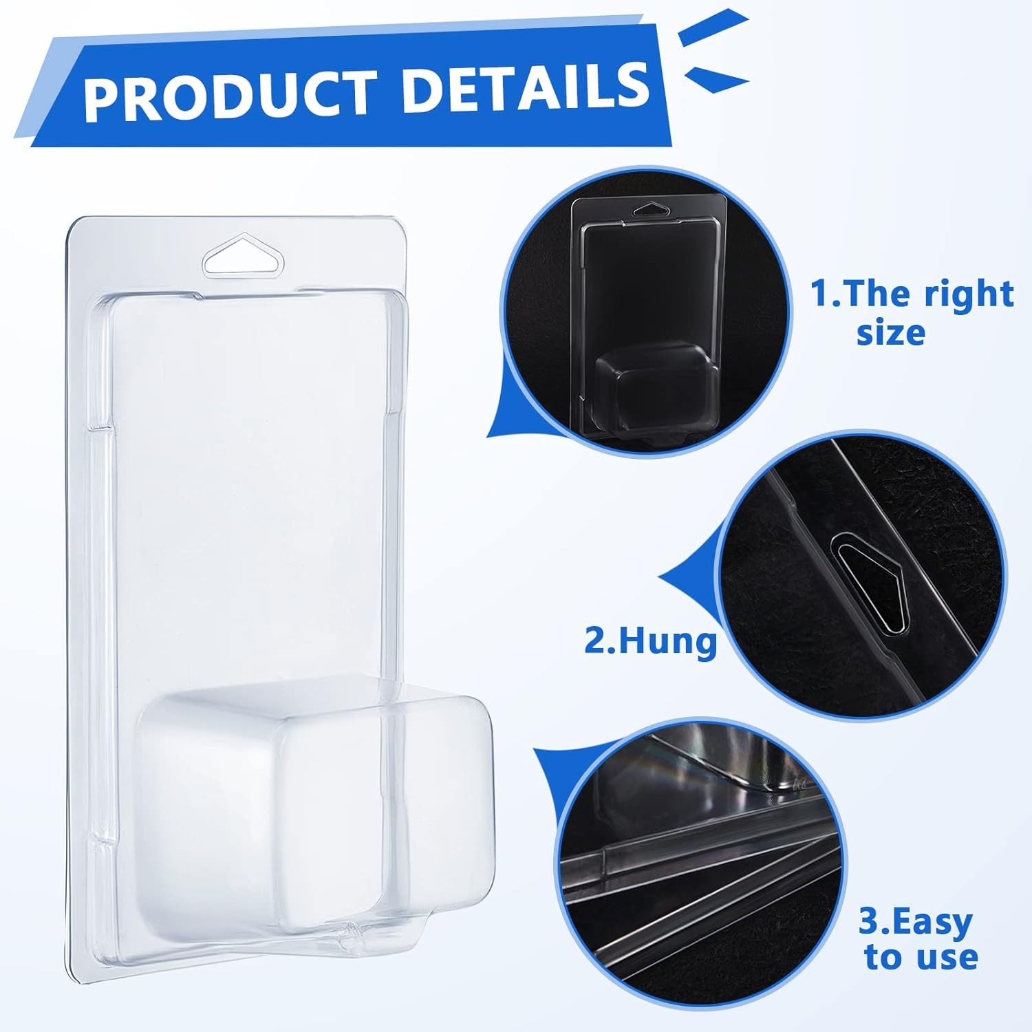 5-100x Display Case Storage Clamshell Protector For 1:64 Mainline Diecast Cars