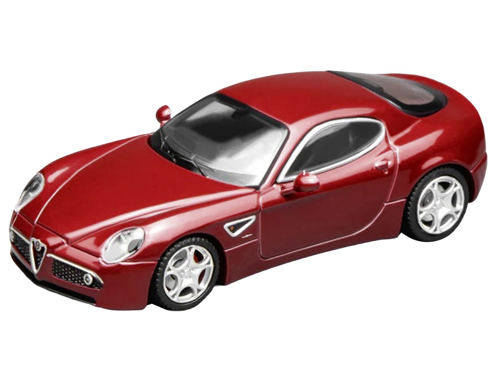 2008 ALFA ROMEO 8C COMPETIZIONE COMPETITION RED 1/64 MODEL BY MOTORHELIX M69051