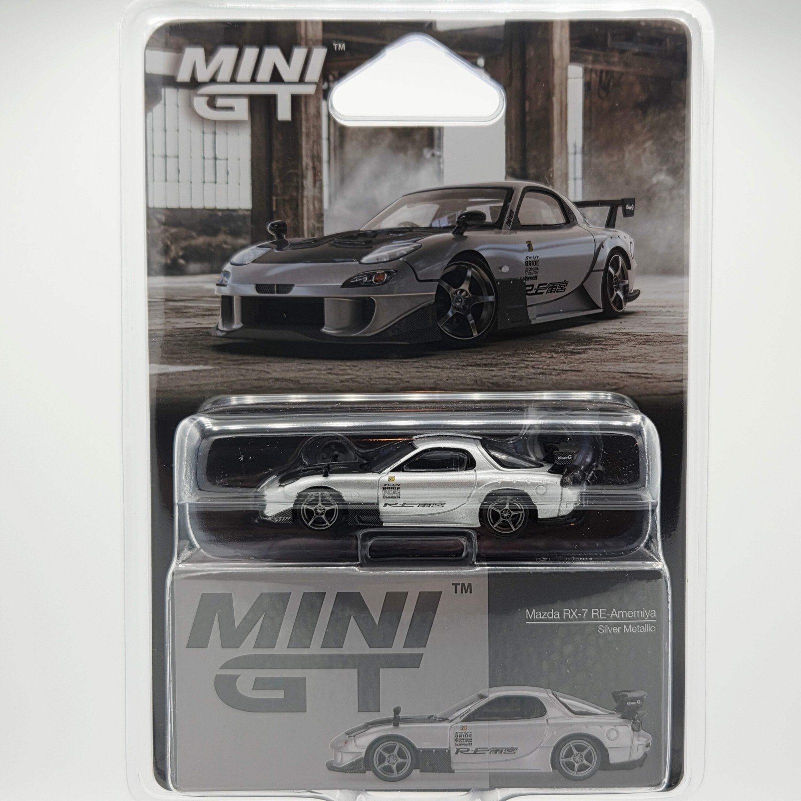 Mini GT Mazda RX-7 RE-Amemiya – 1:64, Silver Metallic (2026 Limited Edition)