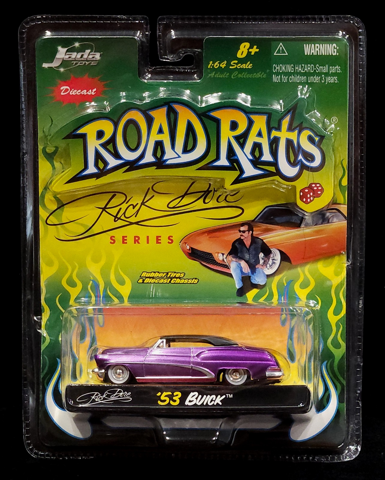 Jada 53 1953 Buick Super Riviera Rick Dore Road Rats Hot Rod Car Purple RARE