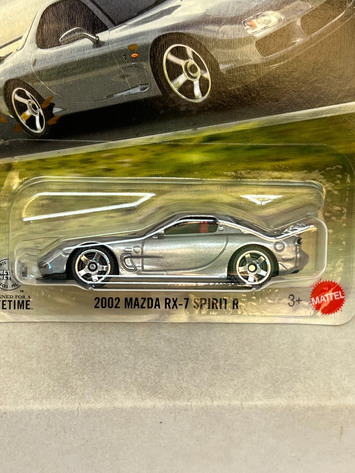 NIP 2026 Matchbox 2002 Mazda RX-7 Spirit R 45/125 Silver MBX Road Trip