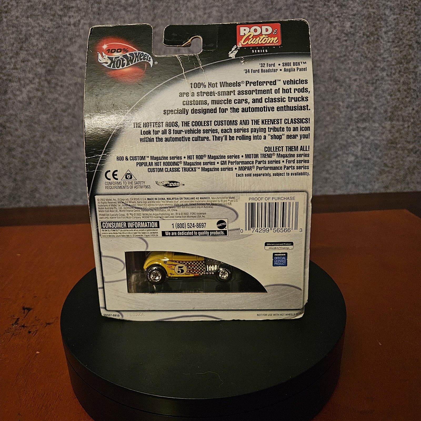 Hot Wheels ROD & Custom Magazine Series ’32 Ford #56567 Unopened